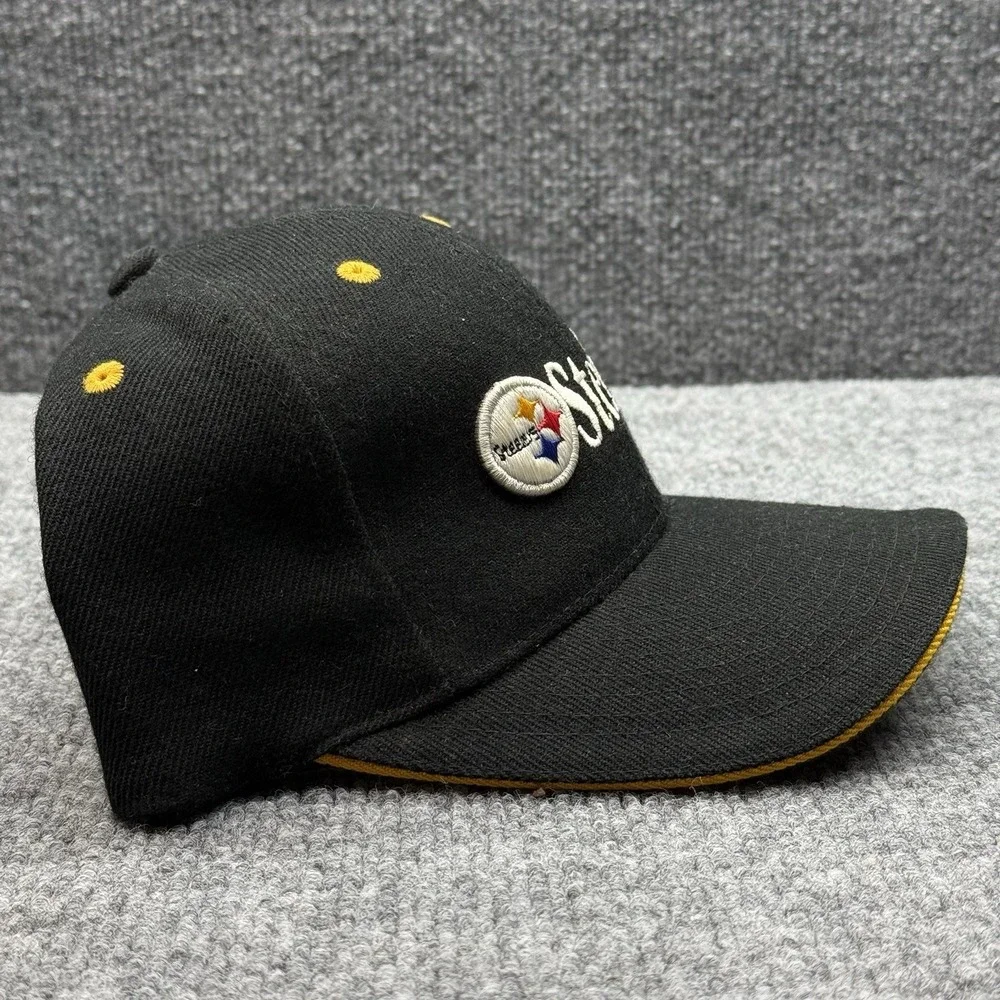 Vintage Steelers NFL Pro‎ Line Puma Baseball Cap Hat Black Pittsburgh 90s